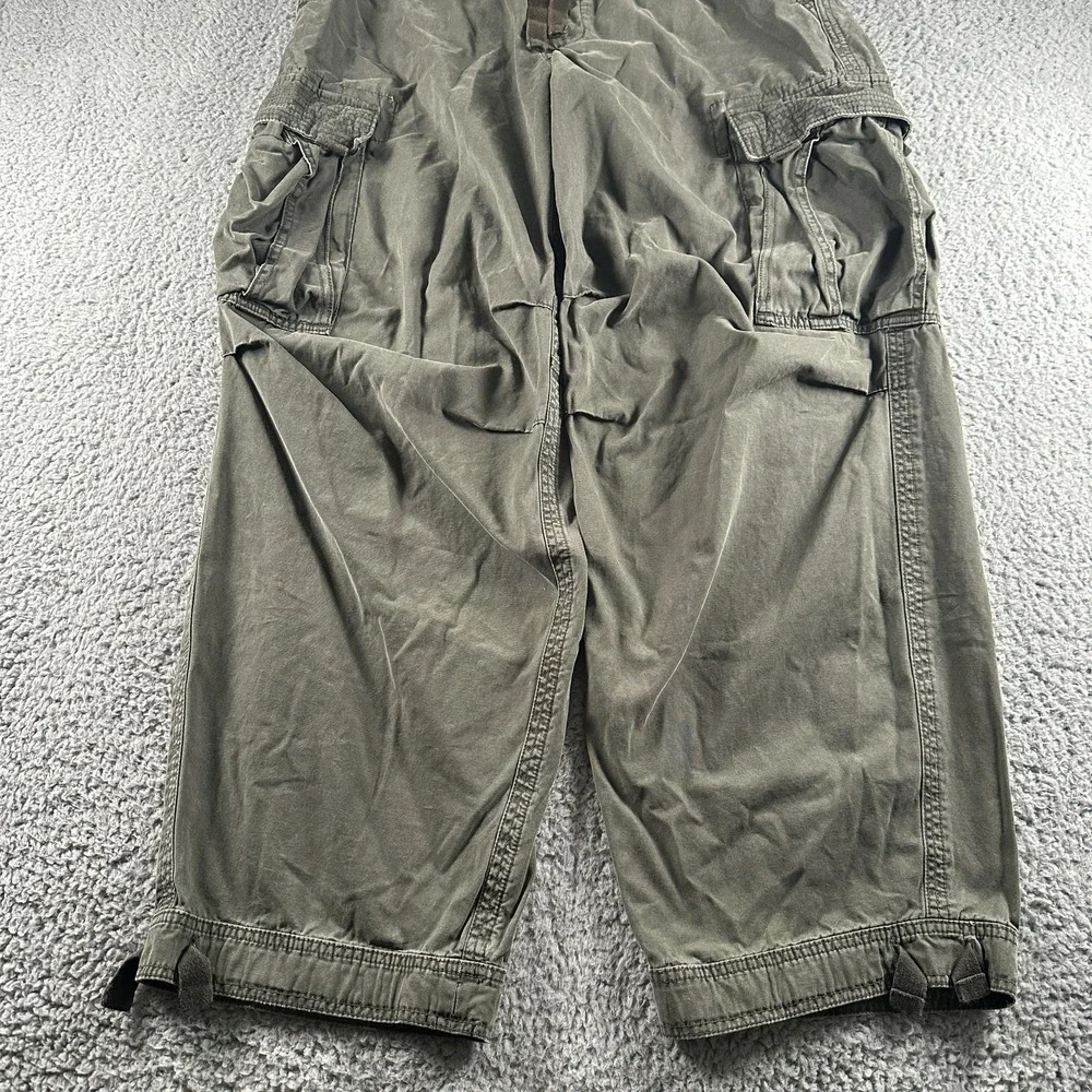 Abercrombie & Fitch Cargo Pants Mens L Green Ultra Baggy Wide Leg Military